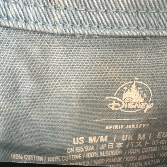 Disney Cinderella Spirit Jersey Denim Jacket Blue Medium - Picture 5 of 9